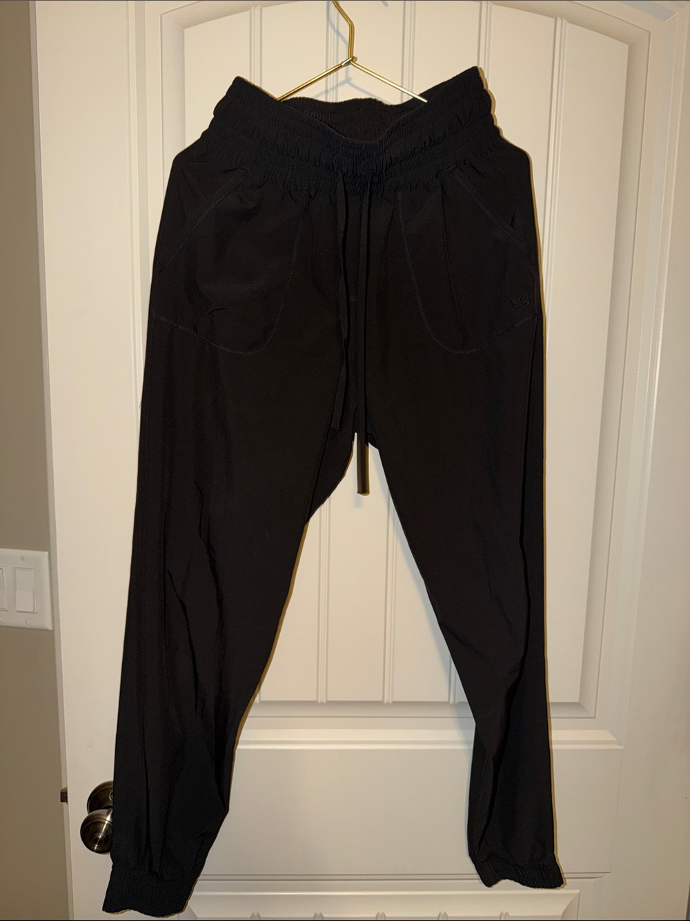 Albion Black Jogger Pants - Elastic Waist